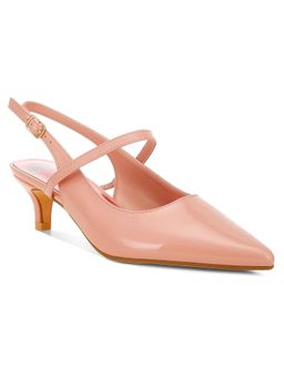 Rag & Co - Womens Pink Kitten Slingback Sandal Heels