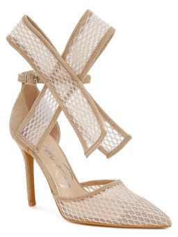 London Rag - Womens Beige Big Bow Detail Stiletto Heels