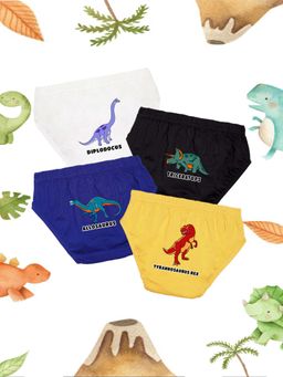 Nusyl - Boys Trex Printed Briefs (Pack of 4)