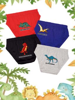 Nusyl - Boys T-Rex Printed Briefs (Pack of 4)