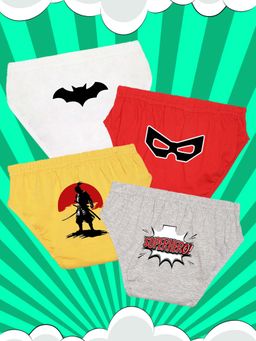 Nusyl - Boys Big Heroes Printed Briefs (Pack of 4)
