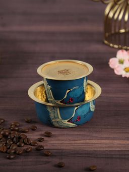 India Circus by Krsnaa Mehta - Legend of the Cranes Brass Coffee Tumbler Set