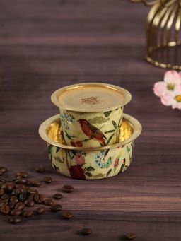 India Circus by Krsnaa Mehta - Bird Land Brass Coffee Tumbler Set