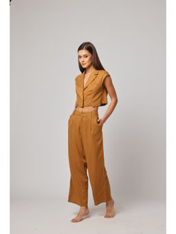 ASHITA FERNANDES - Women Premium Linen Blend Co-Ord (Set of 2)