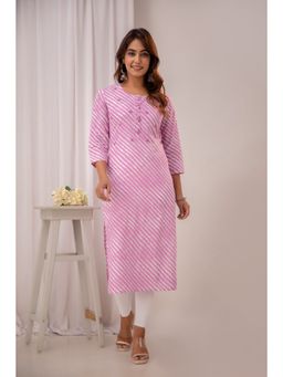 Readiprint - Straight Style Cotton Lavender Kurta