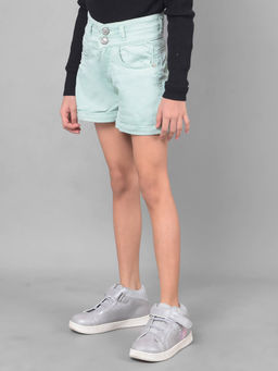 CRIMSOUNE CLUB - Girls Light Blue Shorts