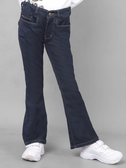 CRIMSOUNE CLUB - Girls Navy Blue Jeans