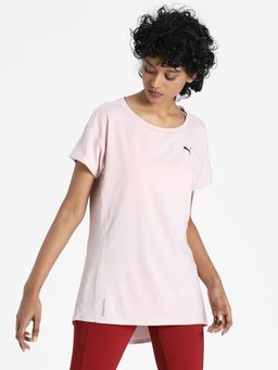 Puma - Favourite Womens Pink Training Relaxed T-shirt