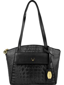 Hidesign - Black Elinor Baby Croco Ranch Handbag
