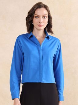 RAREISM - Ellery Blue Solid Regular Shirt