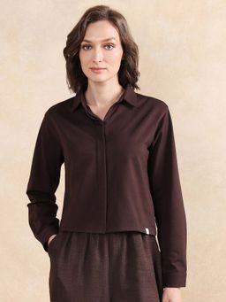 RAREISM - Ellery Brown Solid Regular Shirt