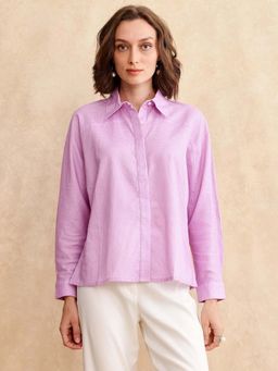 RAREISM - Repen Light Pink Checks Boxy Shirt