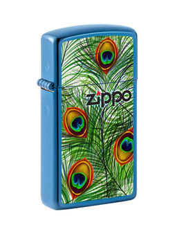 Zippo - Slim Peacock Feathers Design Windproof Pocket Lighter