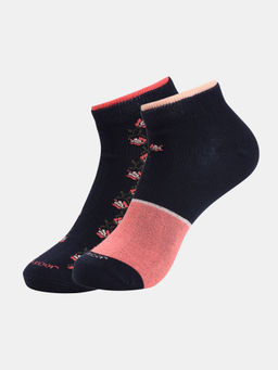 Jockey - 7480 Women Cotton Low Show Socks - Multi-Color (Pack of 2)