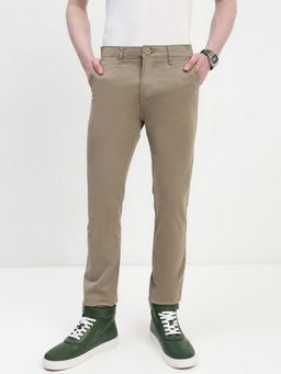 necked - Beige Necked Comfort Fit Chinos
