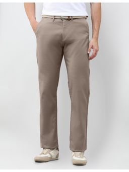 U.S. POLO ASSN. - Brown Riley Straight Fit Dobby Trousers