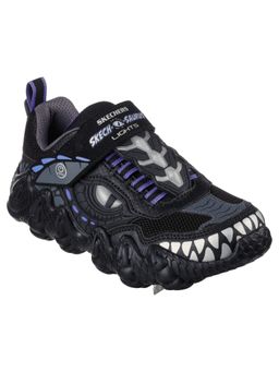 SKECHERS - Boys Sketch Saurus Lightshot Black Casual LED Shoes