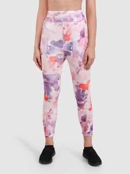 BRACHY - Women Colour Splash Lavender Printed Tights