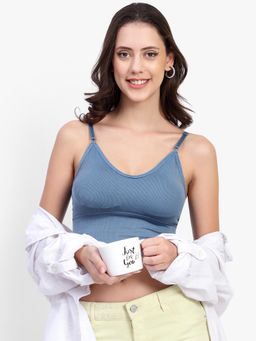 BRACHY - Solid Fitted Back Style Crop Top