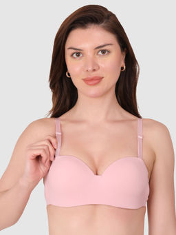 BRACHY - Women Padded Push Up Demi Cup T Shirt Multiway Balconette Bra