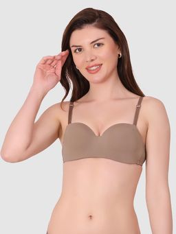 BRACHY - Women Padded Push Up Demi Cup T Shirt Multiway Balconette Bra