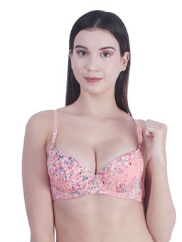 BRACHY - Women Peach Light Padded T-Shirt Push Up Bra