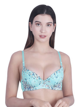 BRACHY - Women Green Padded T-Shirt Push Up Bra