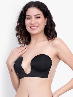 BRACHY - Adhesive Bra Push Up Deep U-Shaped Plunge Sticky Silicone Backless Breast Lifting Bra