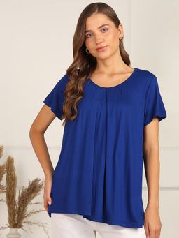 Zelena - Women Half Sleeves Viscose Maternity Zipless Nursing Top