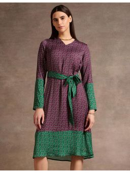 U.S. POLO ASSN. - All Over Print Wrap Dress with Belt (Set of 2)