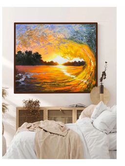 The Art House - Abstract Painting Multicolor (40X30 Inches)