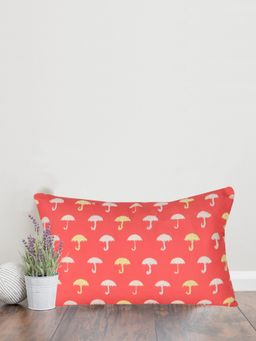 Sivya by Home - Red & White Printed Rectangle Cushion Covers