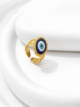 Sorele - Women 18K Gold Plated Statement Midnight Eye Ring