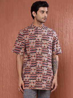 Fabindia - Multi Cotton Printed Short Kurta