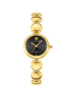 Sansi Mayo - Lyana Black Gold Round Analog Watch (SM-L-0085-G-G-B) (M)