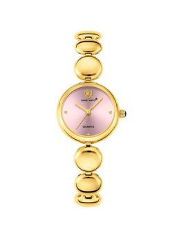 Sansi Mayo - Lyana Pink Gold Round Analog Watch (SM-L-0085-G-G-PI) (M)