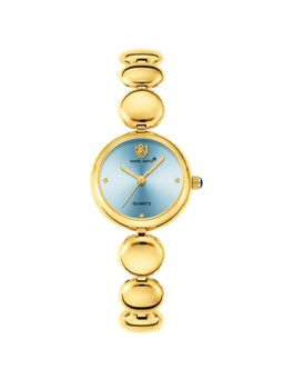 Sansi Mayo - Lyana Blue Gold Round Analog Watch (SM-L-0085-G-G-SB) (M)