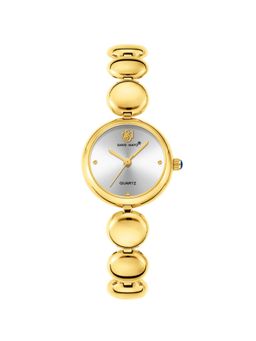 Sansi Mayo - Lyana White Gold Round Analog Watch (SM-L-0085-G-G-W) (M)