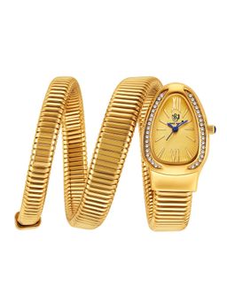 Sansi Mayo - Cobra Gold Oval Analog Watch (SM-L-0087-G-G-G) (M)