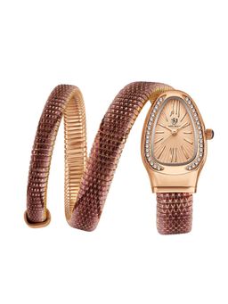 Sansi Mayo - Koil Rose Gold Rose Gold Oval Analog Watch (SM-L-0090-TTRGPB-RG-RG) (M)