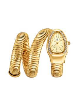 Sansi Mayo - Snake Gold Oval Analog Watch (SM-L0091-G-G-G) (M)