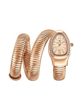 Sansi Mayo - Snake Rose Gold Rose Gold Oval Analog Watch (SM-L-0091-RG-RG-RG) (M)