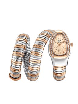 Sansi Mayo - Snake Rose Gold Multi-Color Oval Analog Watch (SM-L-0092-TTSRG-SRG-RG) (M)