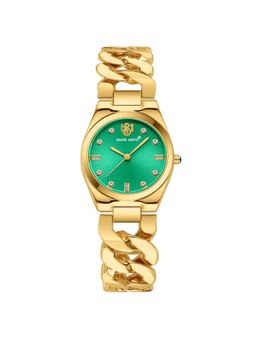 Sansi Mayo - Liora Green Gold Round Analog Watch (SM-L-310-G-G-GE) (M)
