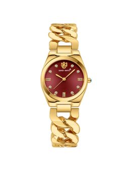 Sansi Mayo - Liora Red Gold Round Analog Watch (SM-L-310-G-G-ME) (M)