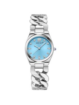 Sansi Mayo - Liora Blue Silver Round Analog Watch (SM-L-311-S-S-B) (M)