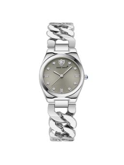 Sansi Mayo - Liora Grey Silver Round Analog Watch (SM-L-311-S-S-GR) (M)