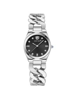 Sansi Mayo - Liora Black Silver Round Analog Watch (SM-L-311-S-S-SB) (M)