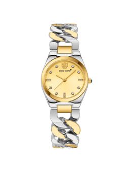 Sansi Mayo - Liora Gold Multi-Color Round Analog Watch (SM-L-312-TTSG-SG-G) (M)