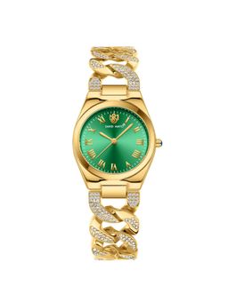 Sansi Mayo - Elora Green Gold Round Analog Watch (SM-L-313-G-G-GE) (M)